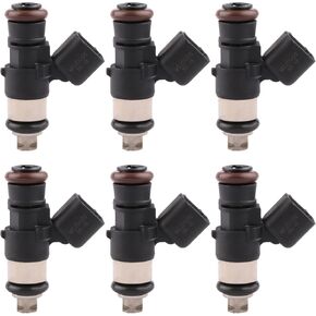 6Pcs Fuel Injectors 0280158233 Compatible for Chrysler 200/300 Town & Country 2011-2013 Compatible for Dodge Journey/Grand Caravan Charger
