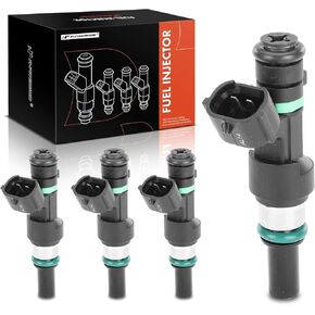A-Premium Fuel Injectors Compatible with Nissan Versa 2009 2010 2011, L4 1.6L, Set of 4, Replace# 16600ED000