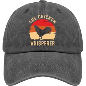 The Chicken Whisperer Sun Hat Custom Hats Pigment Black Fishing Hat Gifts for Dad Baseball Hats