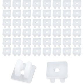 50PCS License Plate Screw Inserts,Nylon Grommet Nut License Plate Fasteners for Door Trim Panel/Bumper/Grille/Headlight Bezel,Universal License Plate Hole Plugs for Car Truck SUV