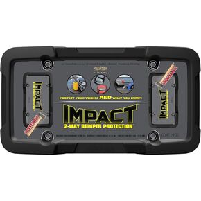 Cruiser Accessories 65510 Impact License Plate Frame/Shield, Black/Clear