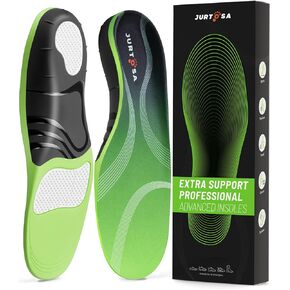 Plantar Fasciitis Arch Support Insoles, Heavy Duty Support (220+lbs) Orthotic Inserts for Flat Feet/Feet Pain Relief/Pronation, Shock Absorption Shoes Insoles for Men & Women Standing,2XL