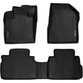 MAXLINER All Weather Custom Fit 2 Row Black Floor Mat Liner Set Compatible with 2015-2018 Nissan Murano (Does NOT Fit 2017.5 Models)