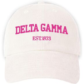 Embroidered Sorority Corduroy Vintage Hat