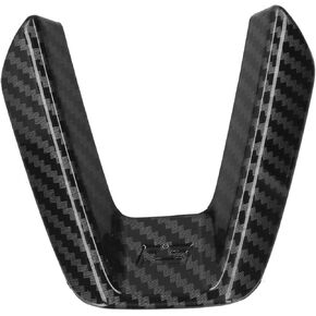 Steering Wheel Trim, Car Steering Wheel Trim Cover Sequin Decorative Stickers Fit for Mazda 3 Axela/CX-4/CX-5(Glossy Black)