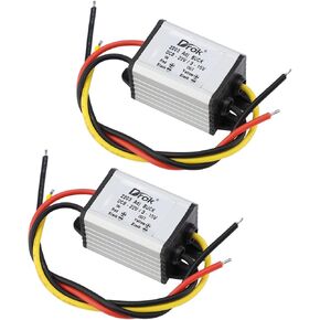 DROK 5V DC Converter, 2pcs Waterproof DC Buck Converter 8V-22V 12 V Step Down to 3V-15V 6V 9V 3A Adjustable Power Supply Voltage Regulator Module