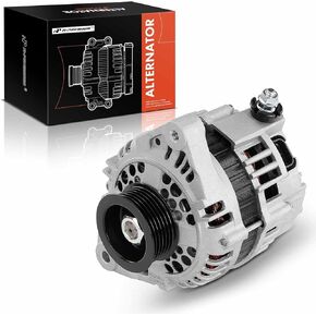 A-Premium Alternator Compatible with Nissan Altima 1995 1996 1997, 2.4L, 12V 80A 6-Groove Pulley Clockwise, Replace# 231001E800, LR180744