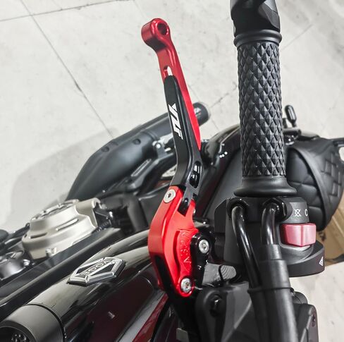 Motorcycle Brake and Clutch Levers Modified Parts Fits for Yamaha YZF R1 2004 05 06 07 2008 R6 2005 06 07 08 09 10 11 12 13 14 15 2016. (Black-Red, YZF R1 2004-2008 R6 2005-2016) in Saudi Arabia