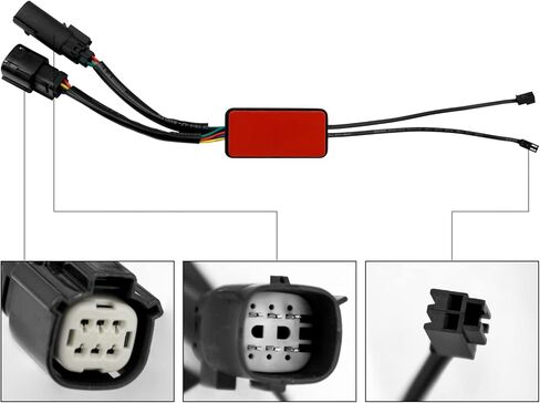 LED Saddlebag Tail Light with Running Brake Light and Sequential Turn Signal Lamp Fit for Harley Touring Street Glide Road King Road Glide Electra Glide Ultra Limited 2008-2013 (Smoked Lens) in Kuwait