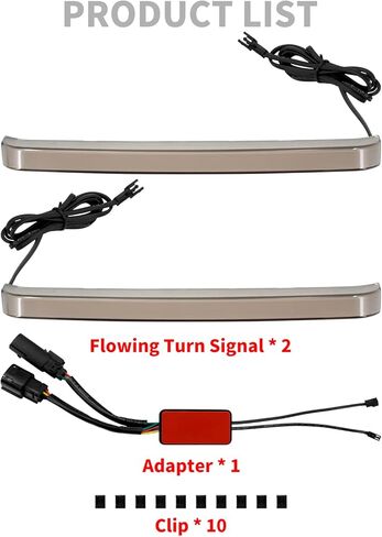 LED Saddlebag Tail Light with Running Brake Light and Sequential Turn Signal Lamp Fit for Harley Touring Street Glide Road King Road Glide Electra Glide Ultra Limited 2008-2013 (Smoked Lens) in Kuwait