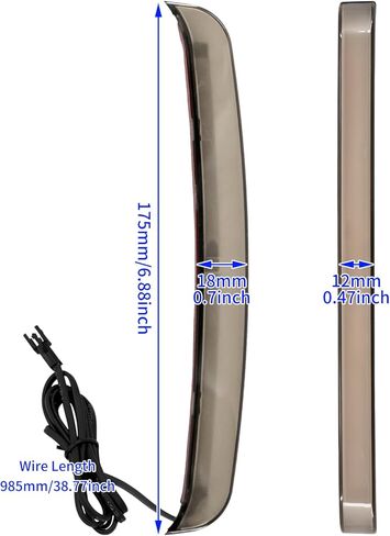 LED Saddlebag Tail Light with Running Brake Light and Sequential Turn Signal Lamp Fit for Harley Touring Street Glide Road King Road Glide Electra Glide Ultra Limited 2008-2013 (Smoked Lens) in Kuwait
