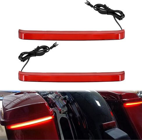 ضوء خلفي LED مع ضوء فرامل التشغيل ومصباح إشارة الانعطاف المتسلسل مناسب لدراجة Harley Touring Street Glide Road King Road Glide Electra Glide Ultra Limited 2008-2013 (عدسة مدخنة) in Kuwait