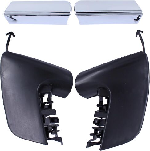 ApplianPar Front Left and Right Side Bumper Trim Chrome and Lower Towing Tow Hook Cap Cover Set for Lexus RX350 RX450h 2013-2014 in Saudi Arabia