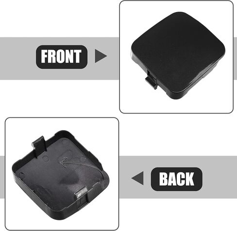 ACROPIX Car Front Right Bumper Towing Tow Eye Hook Cover Cap Fit for Toyota Rav4 2009-2012 NO.53286-0R020 - Pack of 1 Red in Saudi Arabia