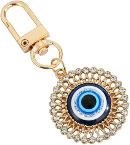 Hamsa Hand Keychain Evil Eye Keychain Car Keyring Kabbalah Good Luck Protection Walls Handbags Ornament Jewelry in Saudi Arabia