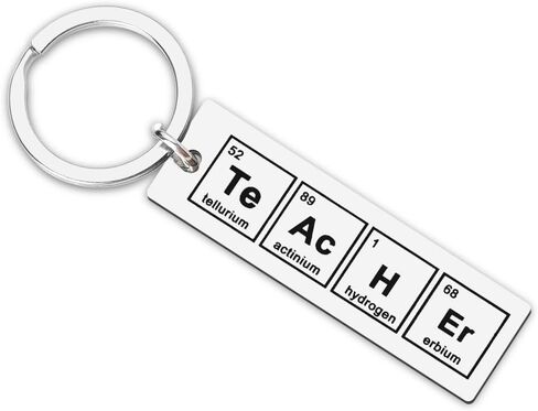 Funny Chemistry Element Keychain Gift Creative Chemical Periodic Table Character Words Quote Keychain for Women Men Girls in Kuwait