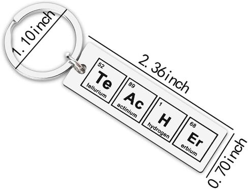 Funny Chemistry Element Keychain Gift Creative Chemical Periodic Table Character Words Quote Keychain for Women Men Girls in Kuwait