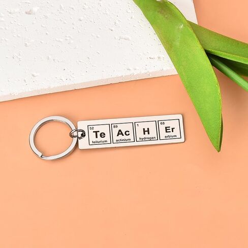 Funny Chemistry Element Keychain Gift Creative Chemical Periodic Table Character Words Quote Keychain for Women Men Girls in Kuwait