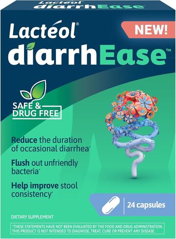 Lactéol DiarrhEase - سلالة ما بعد الحيوية آمنة وخالية من الأدوية وتم اختبارها سريريًا تساعد على تهدئة اضطرابات الجهاز الهضمي العرضية وتقصير مدة الإسهال العرضي، 10 قطع in Saudi Arabia
