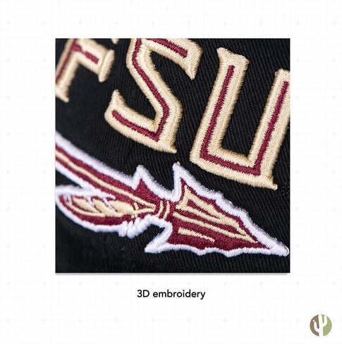 Desert Cactus Florida State University Baseball Hat Seminoles FSU Brimmed Embroirderd Hats Cap Adjustable Cloth Strap Adult (Style B1) Red in Saudi Arabia