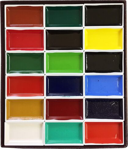 Kissho Japanese Painting Paint Horn Face Sai, Made in 48 Colors in Saudi Arabia