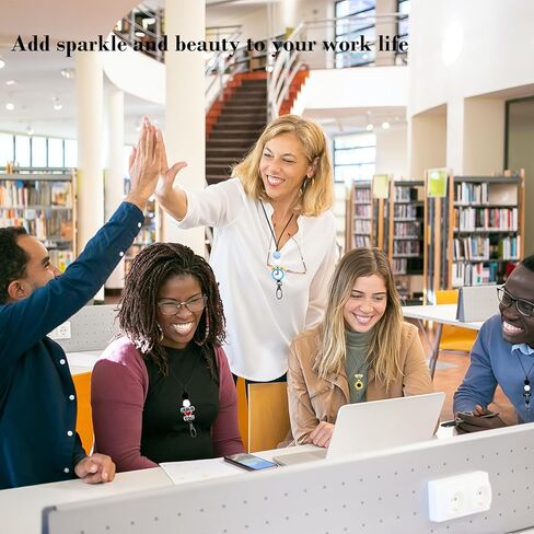 BIHRTC Lanyards for Keys Retractable Badge Holders Neck Lanyard Teacher Breakaway Lanyards Id Badges and Keys Cute Silicone Beaded Lanyard Badge Lanyards Neck Lanyard in Kuwait