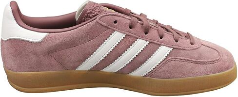 adidas Gazelle Indoor Women Sneakers, Shadow Fig/Cloud White/Gum, Size 8.5 in Saudi Arabia