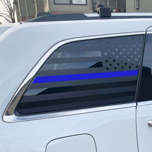 for Jeep Grand Cherokee Decals,American Flag Decal for Jeep Grand Cheroke 2011-2021, Rear Side Car Window Decals,for Jeep Grand Cherokee Accessoriess，Blue in Saudi Arabia