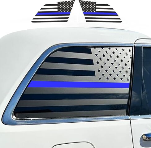 for Jeep Grand Cherokee Decals,American Flag Decal for Jeep Grand Cheroke 2011-2021, Rear Side Car Window Decals,for Jeep Grand Cherokee Accessoriess，Blue in Saudi Arabia