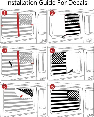 for Jeep Grand Cherokee Decals,American Flag Decal for Jeep Grand Cheroke 2011-2021, Rear Side Car Window Decals,for Jeep Grand Cherokee Accessoriess，Blue in Saudi Arabia