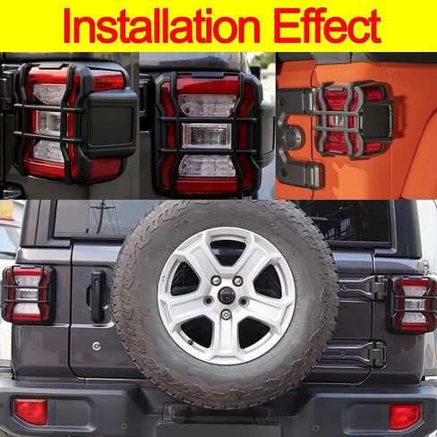 Taillight Cover Compatible with 2018-2024 Jeep Wrangler JL/JLU, for Jeep JL Tail Light Cover Trim fit LED Accessories for Factory OE LED Tail Lights in Saudi Arabia