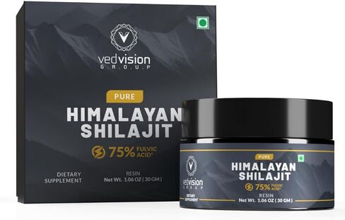 Pure Himalayan Shilajit Resin, 400mg A Grade High Potency with 75%+ Fulvic Acid & 85+ Trace Minerals, Pure Shilajit for Men & Women - with Lab Test Report - 75 Servings in Saudi Arabia