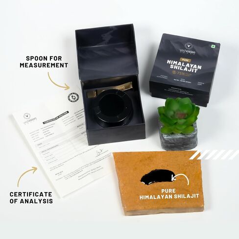 Pure Himalayan Shilajit Resin, 400mg A Grade High Potency with 75%+ Fulvic Acid & 85+ Trace Minerals, Pure Shilajit for Men & Women - with Lab Test Report - 75 Servings in Saudi Arabia