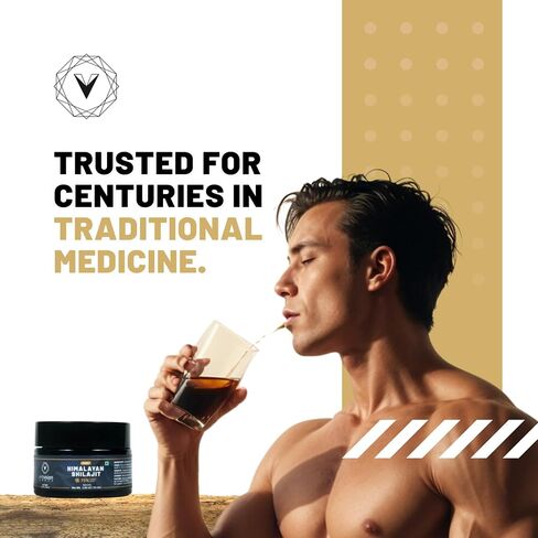 Pure Himalayan Shilajit Resin, 400mg A Grade High Potency with 75%+ Fulvic Acid & 85+ Trace Minerals, Pure Shilajit for Men & Women - with Lab Test Report - 75 Servings in Saudi Arabia