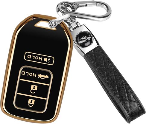QBUC for Honda Accord Key Fob Cover for Civic, CRV, Pilot, Ridgeline 2016-2022, Soft TPU Full Protection Case with Keychain in Saudi Arabia