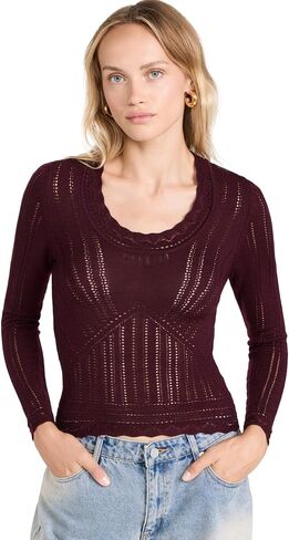 Sea Women's Paxton Knit Long Sleeve Top in Saudi Arabia