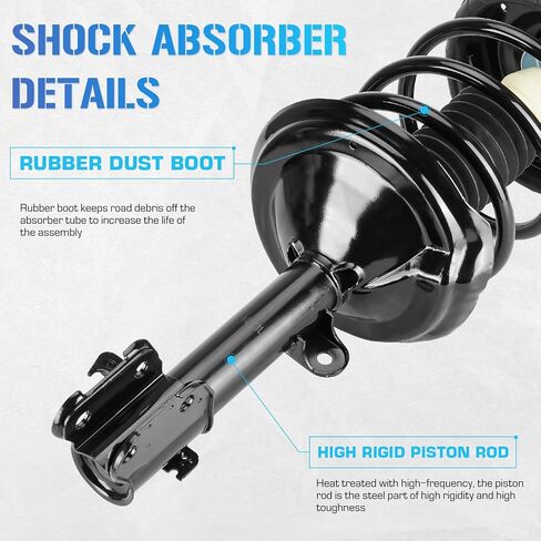 Front Complete Struts Coil Spring Assembly 172230 172229 Compatible with 2003-2006 Acura MDX Shock Absorbers in Saudi Arabia