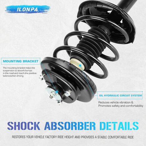 Front Complete Struts Coil Spring Assembly 172230 172229 Compatible with 2003-2006 Acura MDX Shock Absorbers in Saudi Arabia