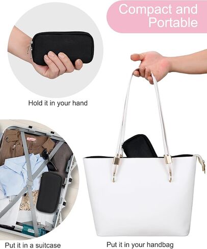 Eyelash Storage Bag Lashes Tool Set Organizer Case False Eyelash Applicator Tool Bag for Travel Small Empty Cosmetic Case Eyelash Holder (black) in Saudi Arabia