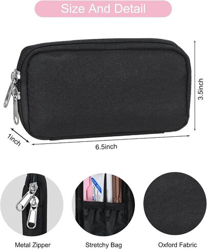 Eyelash Storage Bag Lashes Tool Set Organizer Case False Eyelash Applicator Tool Bag for Travel Small Empty Cosmetic Case Eyelash Holder (black) in Saudi Arabia