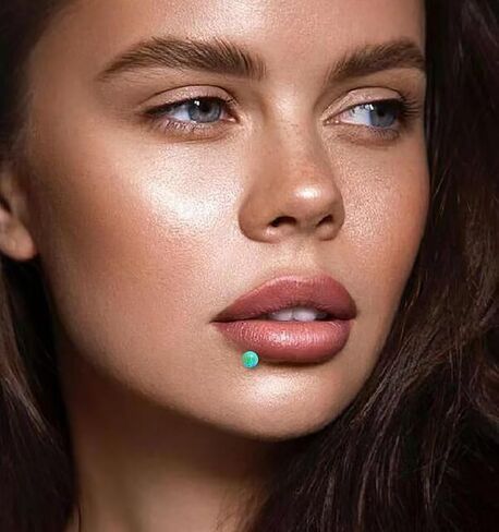 4mm Opal Cartilage Labret Helix Stud Earrings 316L Surgical Stainless Steel Round Ball Natural Birthstone Tragus Monroe Studs Lip Nose Rings Fashion Medusa Body Piercing Jewelry Gifts for Women Men Girls 16G in Saudi Arabia
