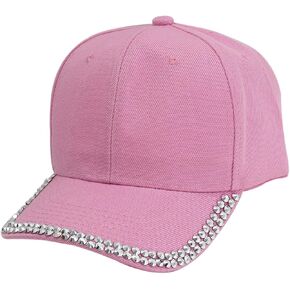 Baseball Cap Men Women, Adjustable Breathable Rhinestone Baseball Cap Fashion Sequins Sports Cap