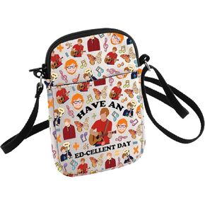 HOLLP Pop Music Lovers Gifts Have An Ed-cellent Day Crossbody Bag Guitar Lovers Birthday Travel Bags