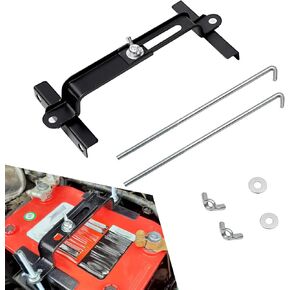 Pack-1 Car Power Supply Fixing Holder, Stable and Anti-Shaking Safety Fastening Device, Adjustable Crossbar Thickened Mounting Bracket with 10.6 "/270 mm J-Bolts, Universal for Cars (Black)