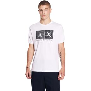 Armani Exchange Men's Regular Fit Crew Neck Cotton Jersey Box Logo Tee