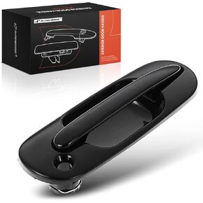 A-Premium Front Right Passenger Side Exterior Door Handle Compatible with Honda CR-V CRV 1997 1998 1999 2000 2001, Smooth Black, Replace# 72140-ST0-003