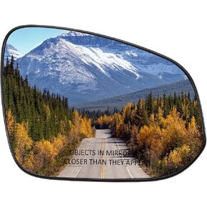 Passenger Side Mirror Replacement for Toyota Highlander 2014 2015 2016 2017 2018 2019- Right Side Mirror Glass, Rear View Mirrors Glass with Power Heated & Blind Spot