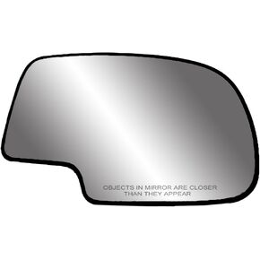 Passenger Side Non-heated Mirror Glass w/backing plate, Cadillac Escalade, Chevrolet Avalanche, Silverado, GMC Sierra, Silverado, Sierra Classic, Suburban, Tahoe, Yukon, 6 9/16"x10 1/8" x 10 3/4"