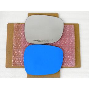 Fit Over Auto-Dimming Mirror Glass with Full Size Adhesive for BMW 2010-2014 X3 Passenger Side View Right RH - Check size in description
