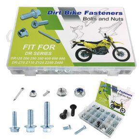 250PCS Fasteners Bodywork Plastics Engin Frame Fairing Bolts Kit Fit for DR125 DR200SE DR250 DR350 DR600 DR650R/RS/RSE/SE/S DR800 DR-Z70 DR-Z110 DR-Z125 DR-Z250 DR-Z400